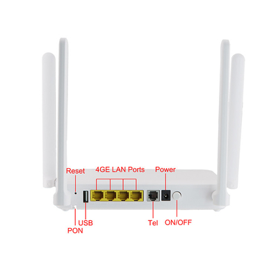 ZTEの責任と互換性がある4GE+1POTS+Wifiデュアル バンドのWifi GPON ONUのルーター