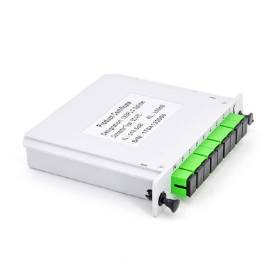 低いPDL Divisor De Fibraを挿入するモジュラー繊維光学PLCのディバイダー1x8