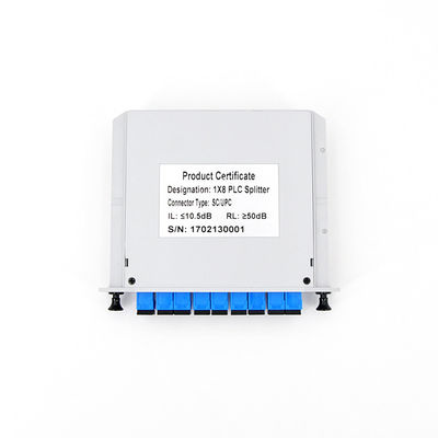 カセット カードGpon 1x8の光学ディバイダーUPCのコネクター低いPDL