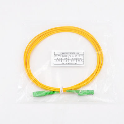 E2000繊維光学の3m UPC Sc Lcのパッチ・コードの単信単一モードをパッチ・コード