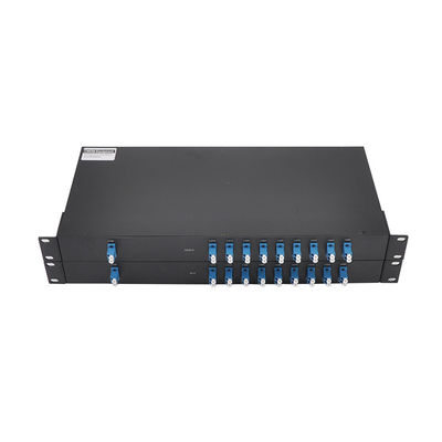 FTTH 16チャネルDWDM MUX DEMUX FC LCの低い挿入損失