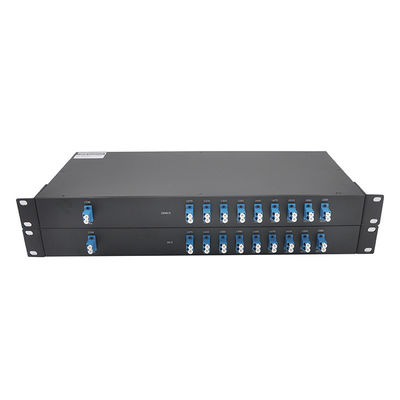 FTTH 16チャネルDWDM MUX DEMUX FC LCの低い挿入損失