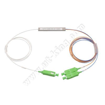 FTTH SC/APCのコネクターが付いている小型1x2繊維PLCのディバイダー